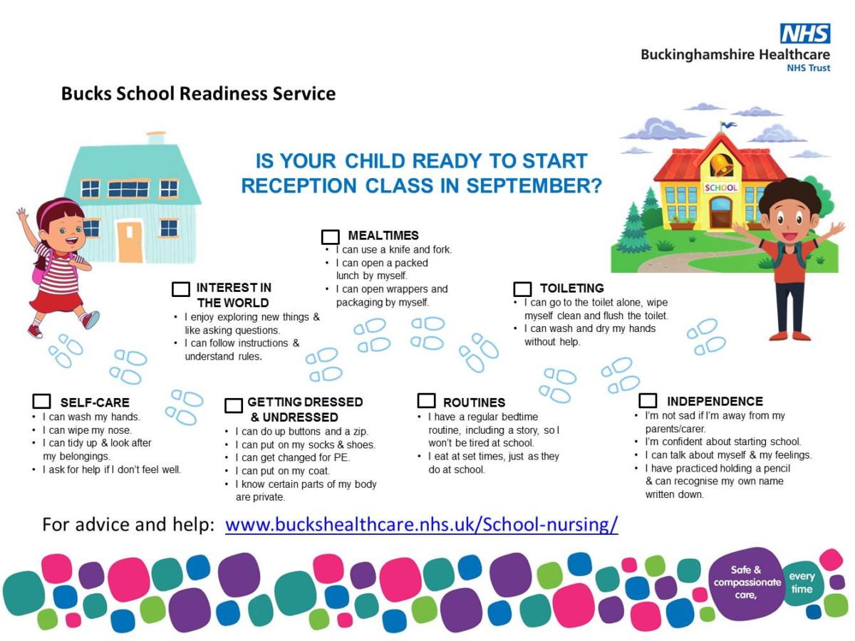 Is Your Child Ready To Start School Buckinghamshire Healthcare NHS 